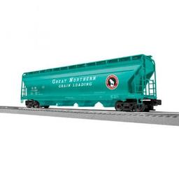 Click here to learn more about the Lionel O-27 ACF 4-Bay Covered Hopper, GN (6).