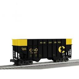 Click here to learn more about the Lionel O ACF 3-Bay Woodchip Hopper, Chessie (6).