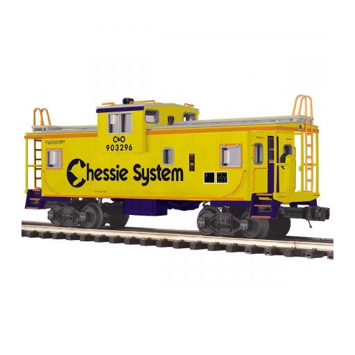 M.T.H. Electric Trains O Extended Vision Caboose, Chessie # 903296