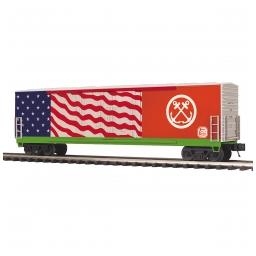 Click here to learn more about the M.T.H. Electric Trains O 50'' Double Door Plug Box, KCS/US Coast Guard.