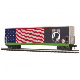 Click here to learn more about the M.T.H. Electric Trains O 50'' Double Door Plug Box, KCS/MIA.