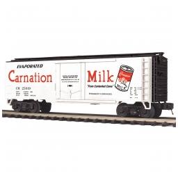 Click here to learn more about the M.T.H. Electric Trains O Reefer, Carnation Milk #25019.