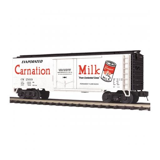 M.T.H. Electric Trains O Reefer, Carnation Milk #25019