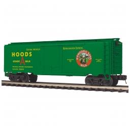 Click here to learn more about the M.T.H. Electric Trains O Reefer Car, Hood''s Dairy #105819.