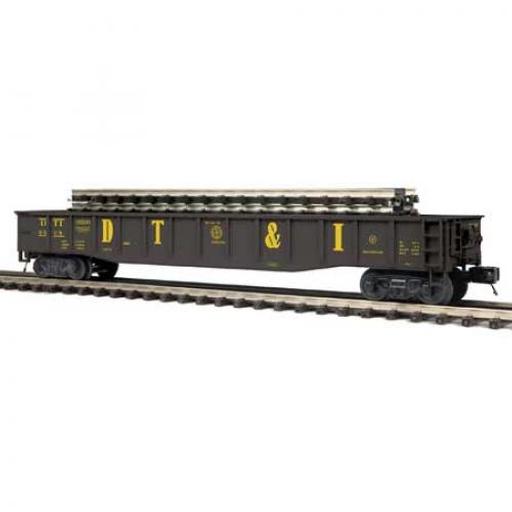 M.T.H. Electric Trains O Gondola w/ScaleTrax Straights, DT&I #9508