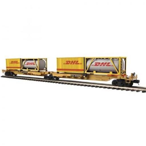 M.T.H. Electric Trains O Spine Car w/2 Containers, TTX #653223 (2)