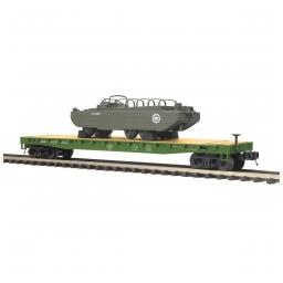 Click here to learn more about the M.T.H. Electric Trains O Flat Car w/GMC DUKW 353, USARM #609300.