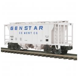 Click here to learn more about the M.T.H. Electric Trains O PS-2 Hopper, Genstar Cement Company #108.