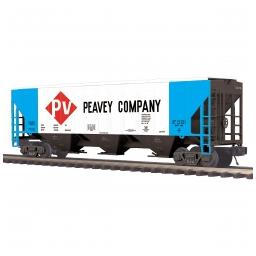 Click here to learn more about the M.T.H. Electric Trains O PS-2CD High-Sided Hopper, Peavey Company #7126.