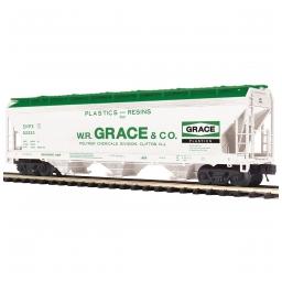 Click here to learn more about the M.T.H. Electric Trains O 3-Bay Centerflow Hop,WR Grace & Company #52222.