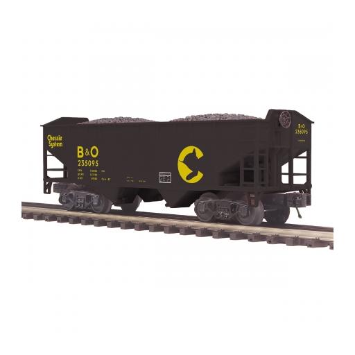 M.T.H. Electric Trains O 2-Bay Offset Hopper, Chessie #235095