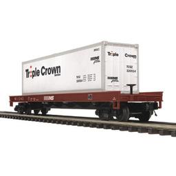 Click here to learn more about the M.T.H. Electric Trains O Flat w/40'' Container, NS.