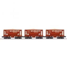 Click here to learn more about the M.T.H. Electric Trains O-27 Ore Car Set, MILW (3).