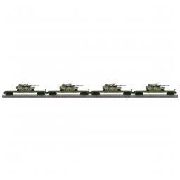 Click here to learn more about the M.T.H. Electric Trains O-27 Flat w/M1a Abrams Tank Set, US Army #8052 (4).