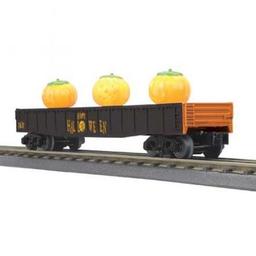 Click here to learn more about the M.T.H. Electric Trains O-27 Gondola w/Flickering Jack-O-Lanterns.
