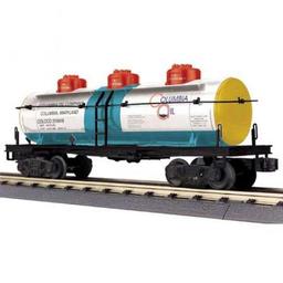 Click here to learn more about the M.T.H. Electric Trains O-27 3-Dome Tank, Columbia Oil.