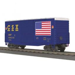 Click here to learn more about the M.T.H. Electric Trains O-27 40'' High Cube Box, CSX #196318.