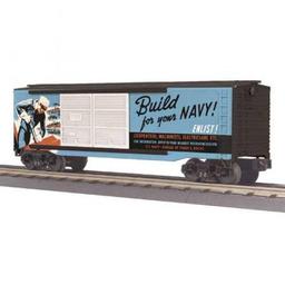 Click here to learn more about the M.T.H. Electric Trains O-27 40'' Double Door Box, US Navy.