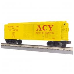 Click here to learn more about the M.T.H. Electric Trains O-27 Box, AC&Y #3296.