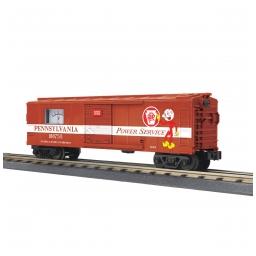 Click here to learn more about the M.T.H. Electric Trains O-27 Operating Box Car w/Power Meter, PRR.