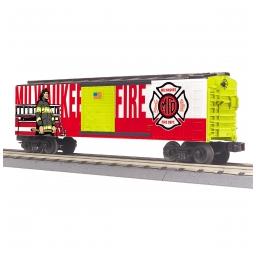 Click here to learn more about the M.T.H. Electric Trains O-27 Box, Milwaukee Fire Dept.