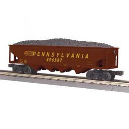 Click here to learn more about the M.T.H. Electric Trains O-27 4-Bay Hopper, PRR.