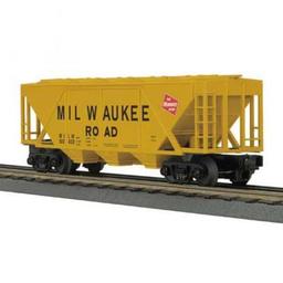 Click here to learn more about the M.T.H. Electric Trains O-27 H30A 3-Bay Covered Hopper, MILW.