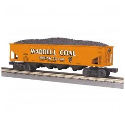 Click here to learn more about the M.T.H. Electric Trains O-27 4-Bay Hopper, Waddell Coal #121.