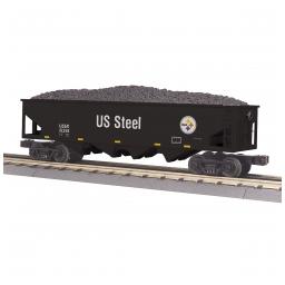 Click here to learn more about the M.T.H. Electric Trains O-27 4-Bay Hopper, USSTL.