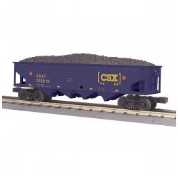 Click here to learn more about the M.T.H. Electric Trains O-27 4-Bay Hopper, CSX.