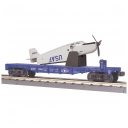 Click here to learn more about the M.T.H. Electric Trains O-27 Flat w/Airplane, US Air Force #28015.