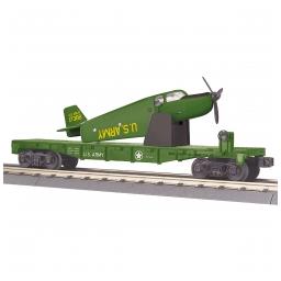 Click here to learn more about the M.T.H. Electric Trains O-27 Flat w/Airplane, US Army #108275.