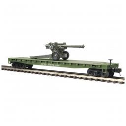 Click here to learn more about the M.T.H. Electric Trains O-27 Flat w/105mm Howitzer, US Army #4266.