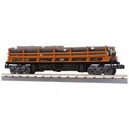 Click here to learn more about the M.T.H. Electric Trains O-27 Operating Log Dump Car, B&LE #50.