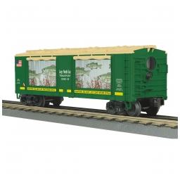 Click here to learn more about the M.T.H. Electric Trains O-27 Operating Box Car w/Action, Large Mouth Bass.