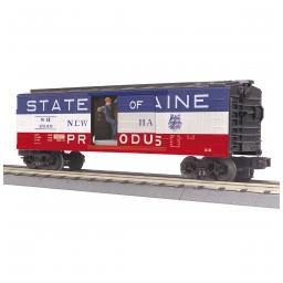 Click here to learn more about the M.T.H. Electric Trains O-27 Operating Box Car w/Signal Man, NH.