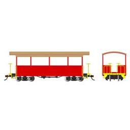 Click here to learn more about the Bachmann Industries On30 Spectrum Excursion Car, Red/Tan Roof.