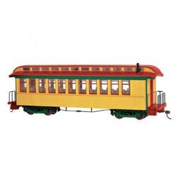 Click here to learn more about the Bachmann Industries On30 Spectrum Covert Coach/Observation, Yellow/Red.