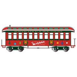 Click here to learn more about the Bachmann Industries On30 Spectrum Covert Coach/Observation, Christmas.