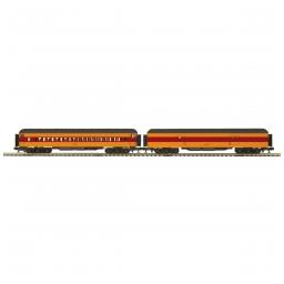 Click here to learn more about the M.T.H. Electric Trains O 70'' Madison HW Baggage/Coach Set, MILW #1044 (2).