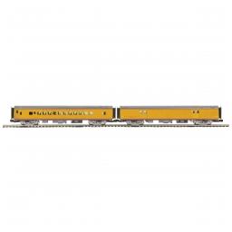 Click here to learn more about the M.T.H. Electric Trains O 70'' SS SL Baggage/Coach Pass Set, UP (2).