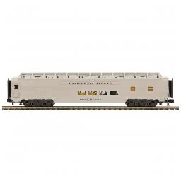 Click here to learn more about the M.T.H. Electric Trains O 70'' Ribbed SL Full Length Vista Pass Car, D&RGW.