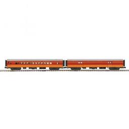 Click here to learn more about the M.T.H. Electric Trains O 70'' Streamline Smooth  Baggage/Coach, MILW.