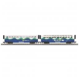 Click here to learn more about the M.T.H. Electric Trains O-31 SuperLiner Coach/Lounge Set, Sounder #222 (2).