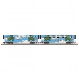 Click here to learn more about the M.T.H. Electric Trains O-31 SuperLiner Coach/Lounge, Florida Tri-Rail (2).