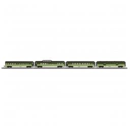 Click here to learn more about the M.T.H. Electric Trains O-27 60'' Streamline Passenger Cars, NP #404 (4).
