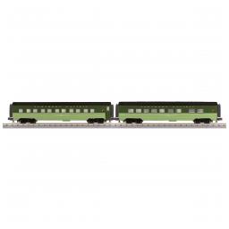 Click here to learn more about the M.T.H. Electric Trains O-27 60'' Streamline Sleeper/Diner, NP/Bismark (2).