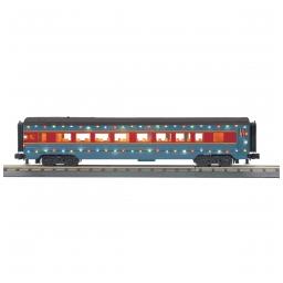 Click here to learn more about the M.T.H. Electric Trains O-27 60'' Streamlined Coach w/LED, North Pole.