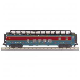 Click here to learn more about the M.T.H. Electric Trains O-27 60'' Streamlined Vista Dome w/LED, North Pole.