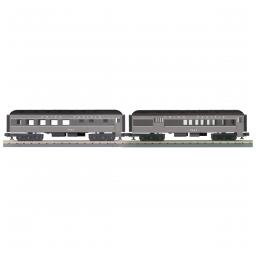 Click here to learn more about the M.T.H. Electric Trains O-27 60'' Passenger Combo/Diner Set, UP #2700 (2).